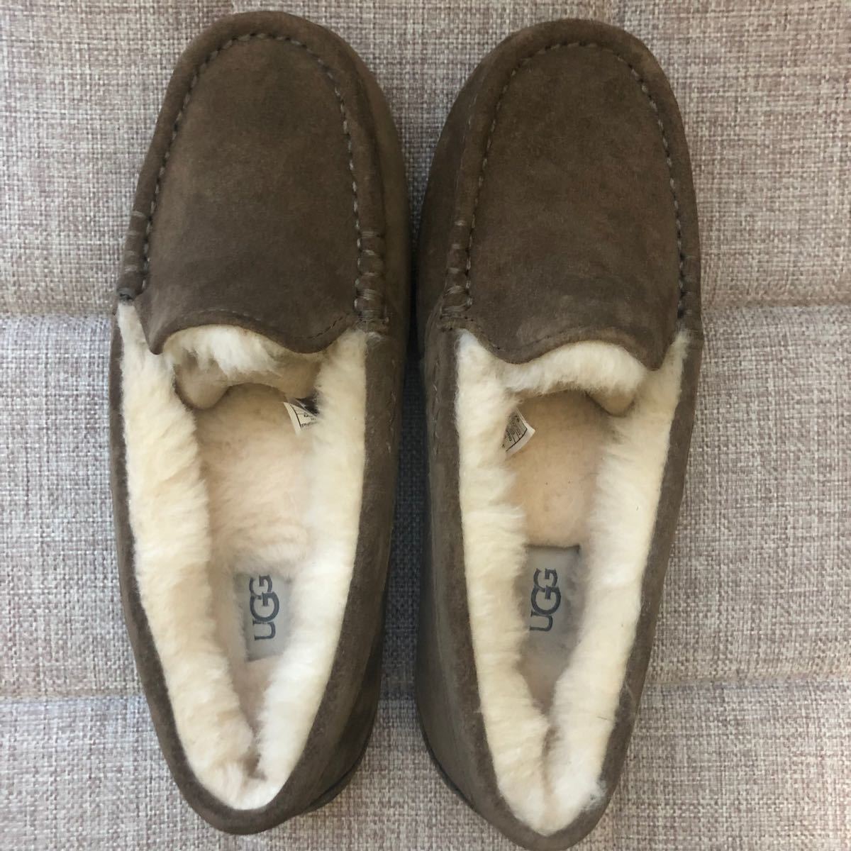 UGG アグ アンスレー モカシン ヒッコリーサンド 23.0cm USA6