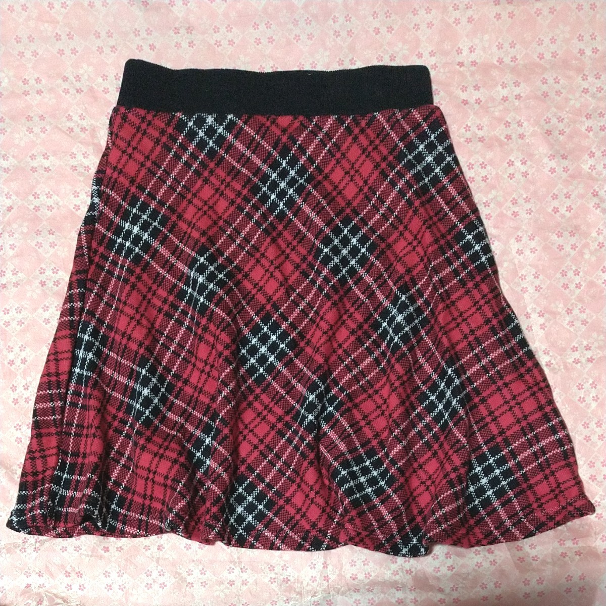 GU チェック スカート150 - スカート