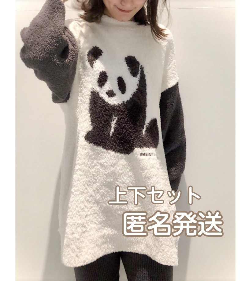 PayPayフリマ|新品未開封 ジェラートピケ パンダプルオーバー&レギンス