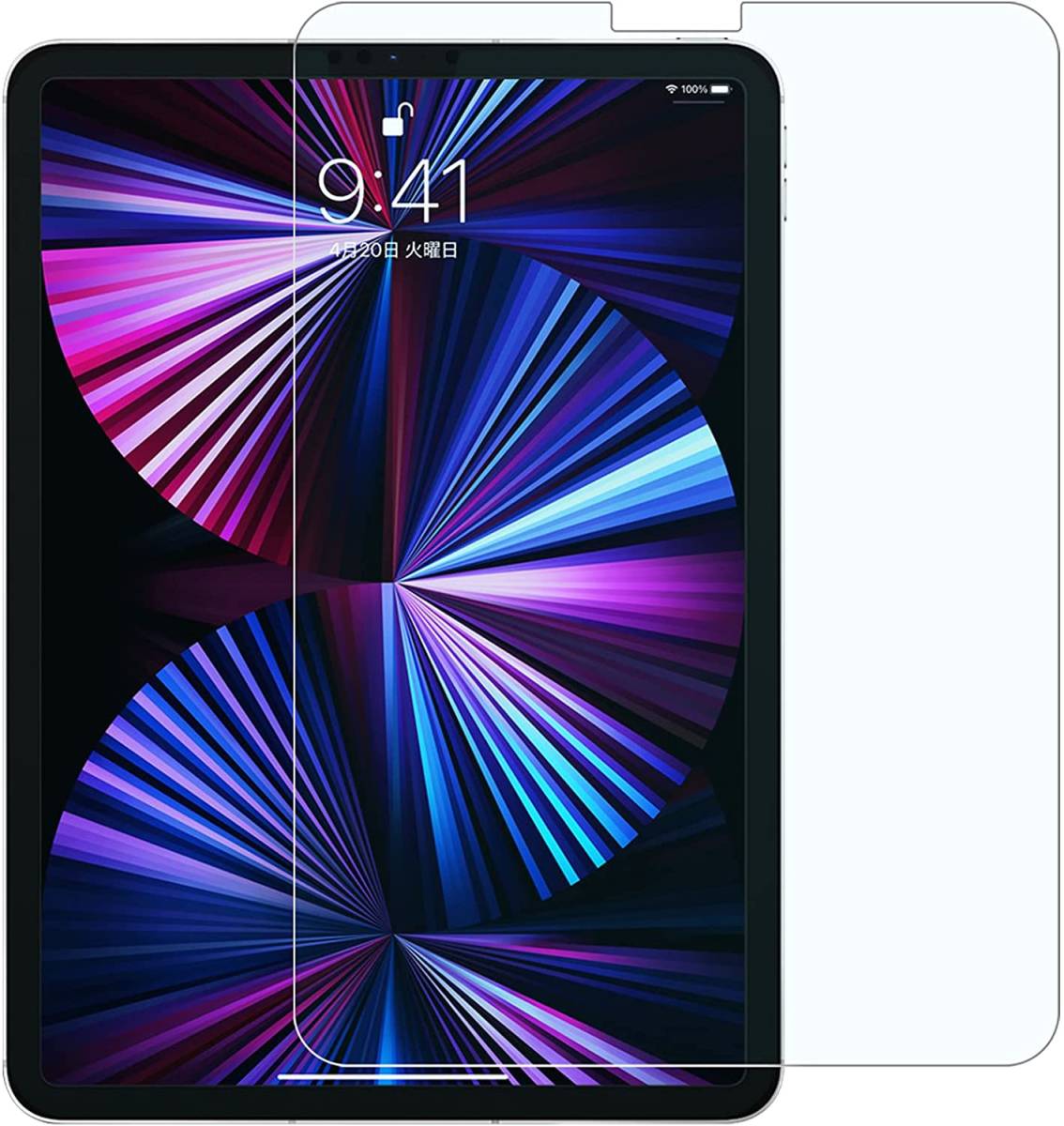 ゲーマー向け 高透過 高品質 ガラスフィルム iPad Pro 11 (2021 / 2020 / 2018) / iPad Air 4 強化 保護 アイパッド エアー プロ_画像2