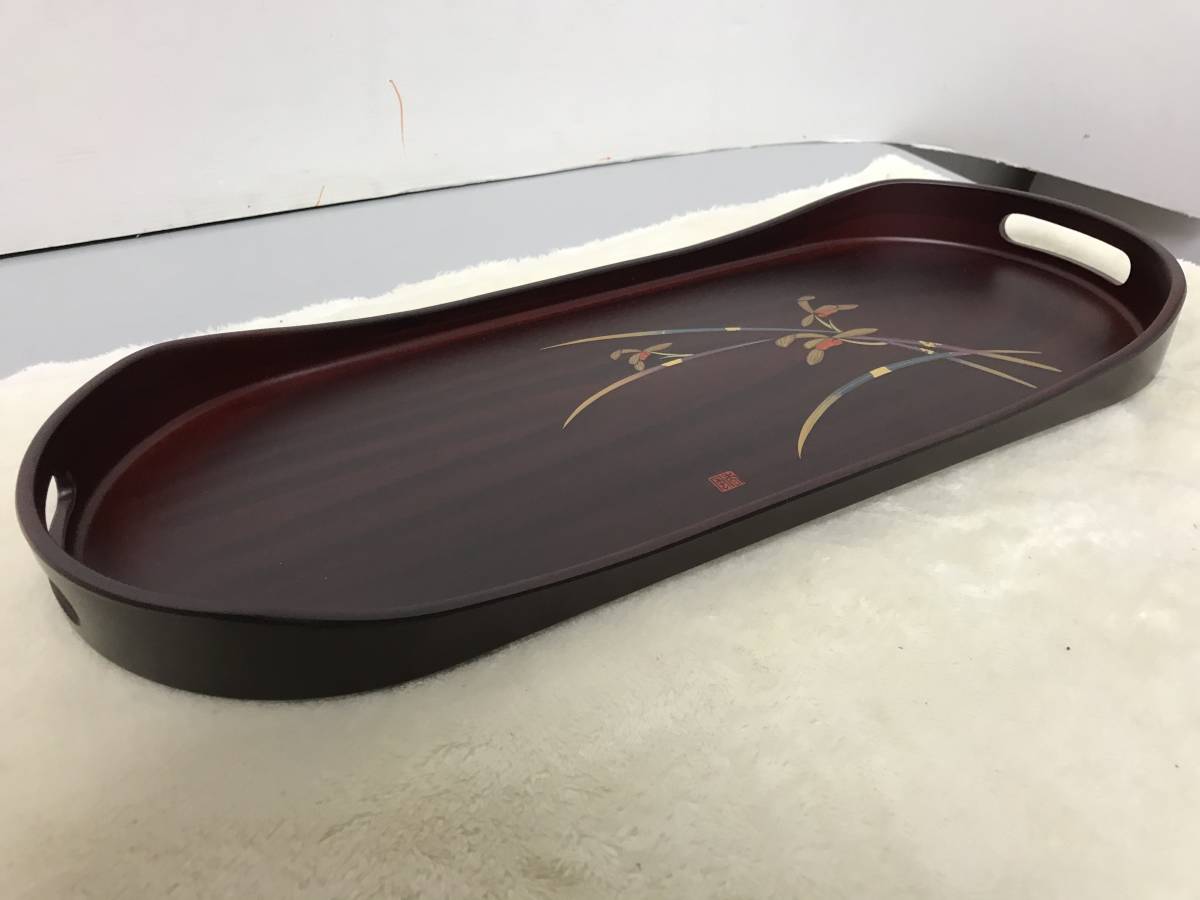 レトロ　Retro　美術　漆器　lacquerware　工芸品　Craft　盆　tray　お盆　Obon_画像9