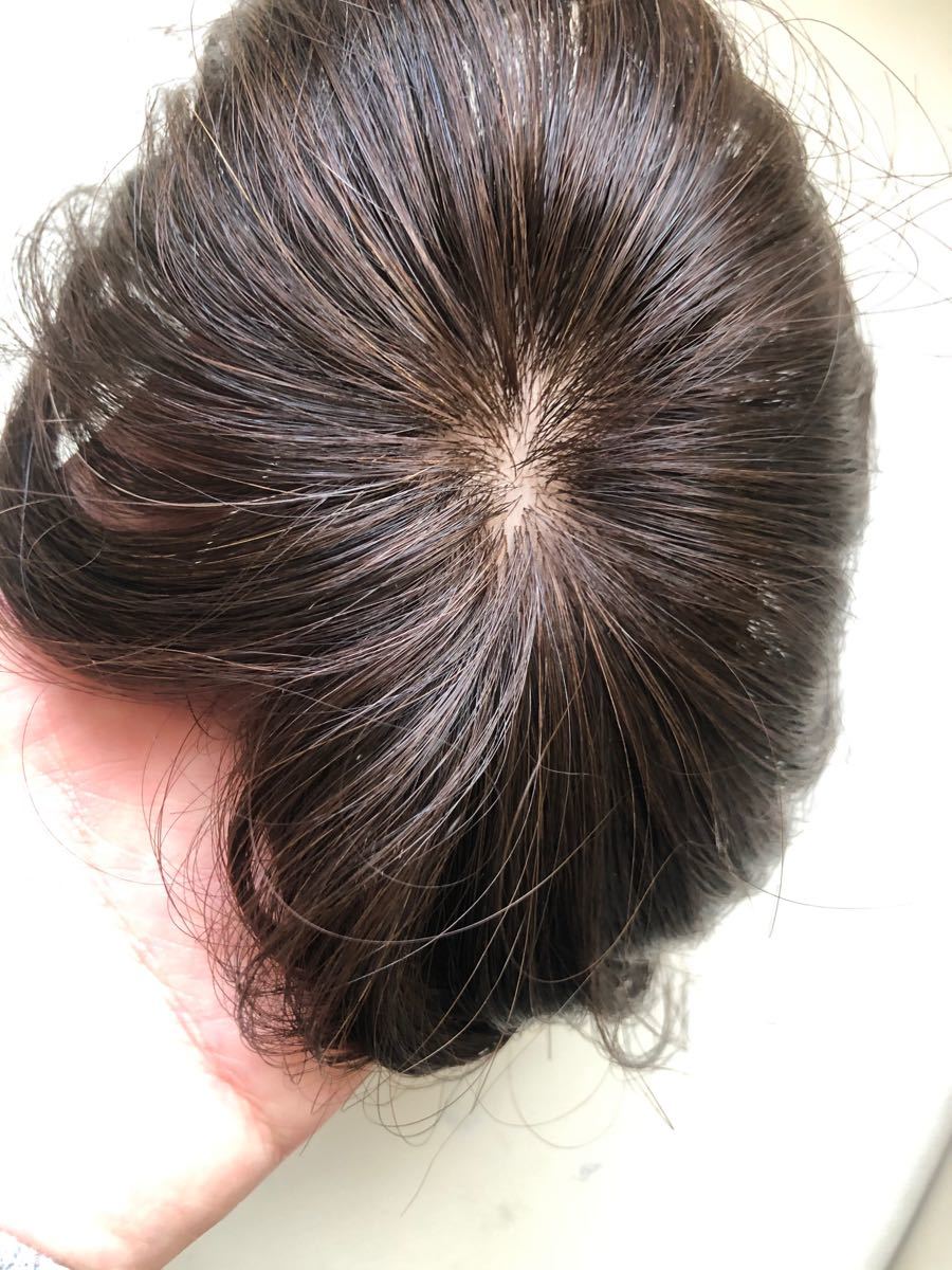 SALE/74%OFF】 スーパーワイドヘアピース高級人毛100%リアル頭皮二重