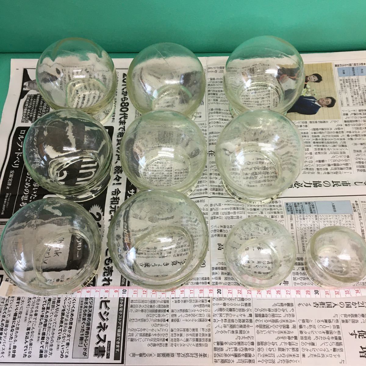 吸い玉 カッピング 強化ガラス製 10個セット 肩こり 腰痛など