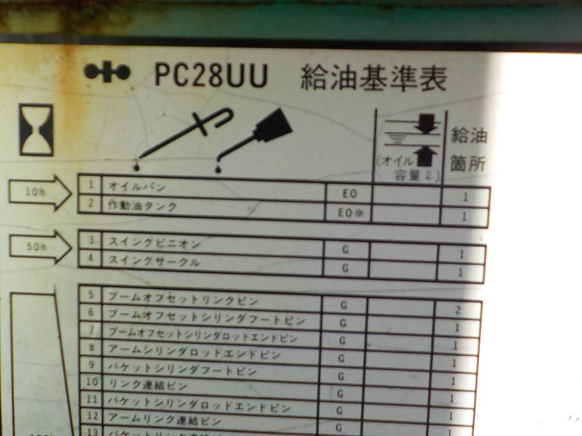 中古コマツ PC28UU 油圧ショベル 超小旋回 ユンボエンジン一式 送料格安　コア返却必要品