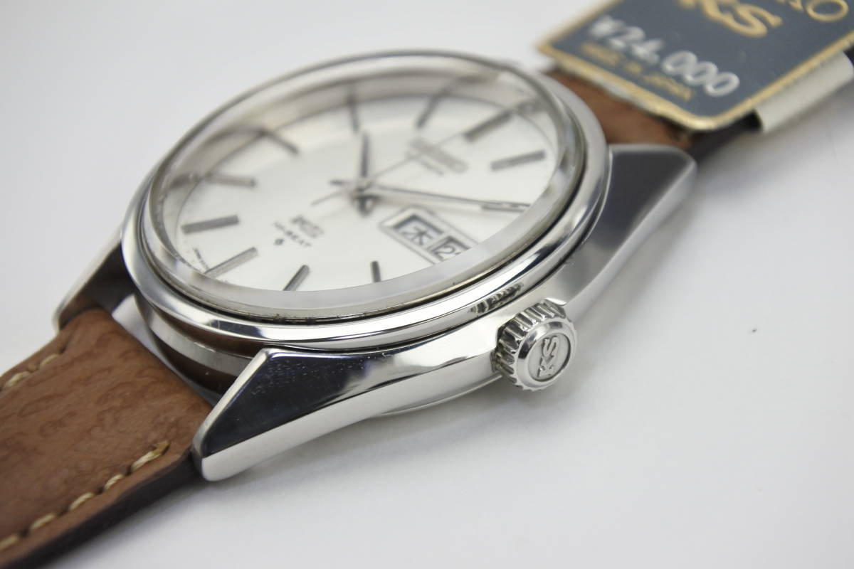 国産名機☆1973年製造 SEIKO 56KS 5626-7111 HI-BEAT 自動巻紳士腕時計 純正SEIKOベルト 美品_画像6