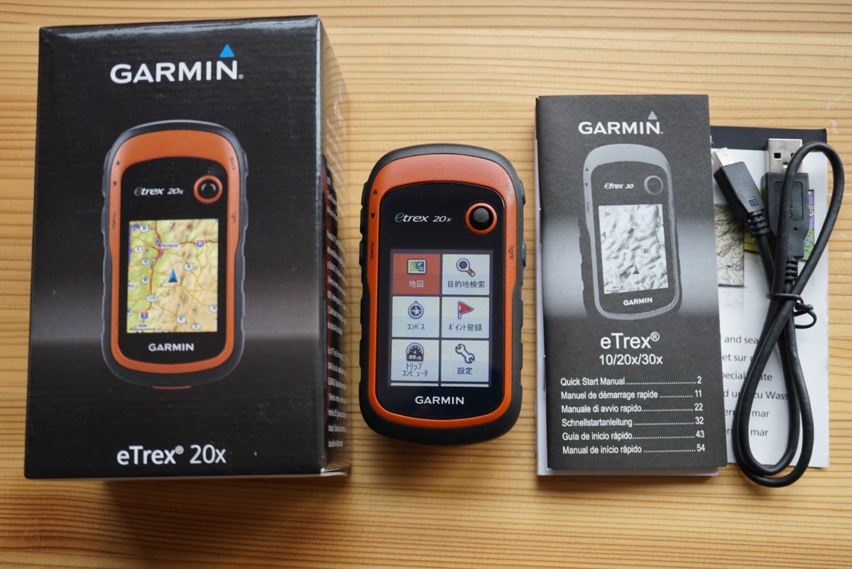 PayPayフリマ|eTrex20x 英語版日本語化済み 日本地図導入済み 日本激安販壳サイト GARMIN ガーミン eTrex20x 英語版を日本語化(OSM日本語地図 ) 登山用品