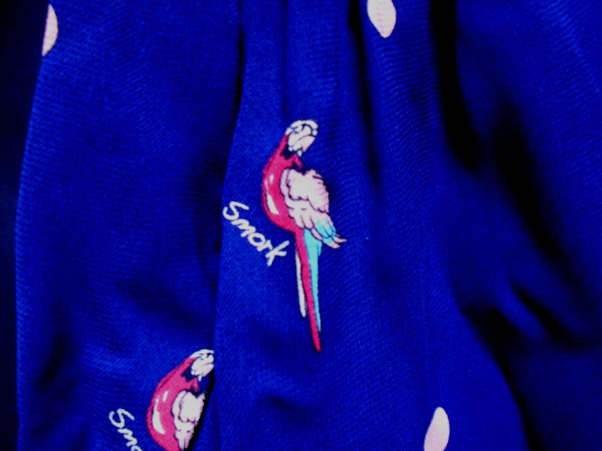 【新品!!】 スモーク Smork オリジナルオウムドットプリント ワンピース 紺 ネイビー NAVY ミニワンピース ドレス サイズ 38_画像5