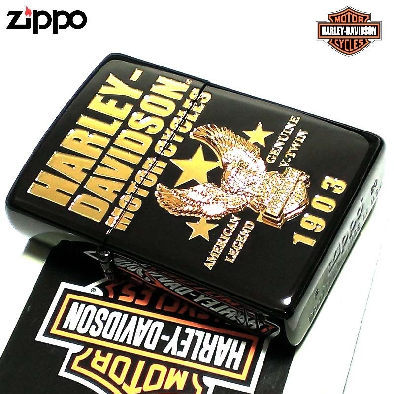 ZIPPO ライター ハーレーダビッドソン ジッポ イオンブラック