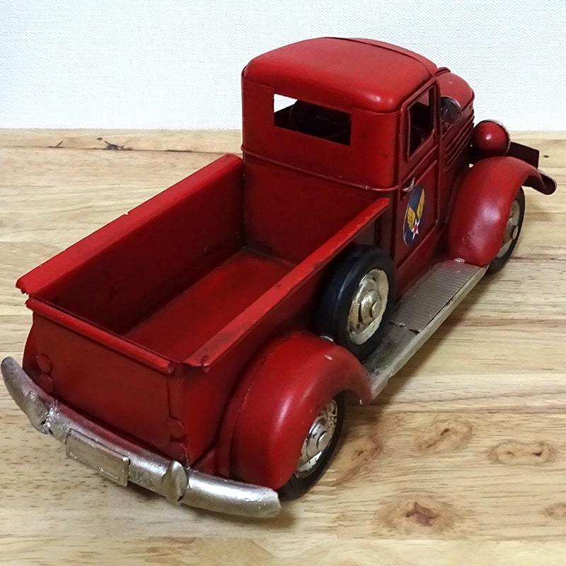  antique objet d'art ornament Truck tin plate truck car retro good-looking Vintage car american miscellaneous goods stylish toy 