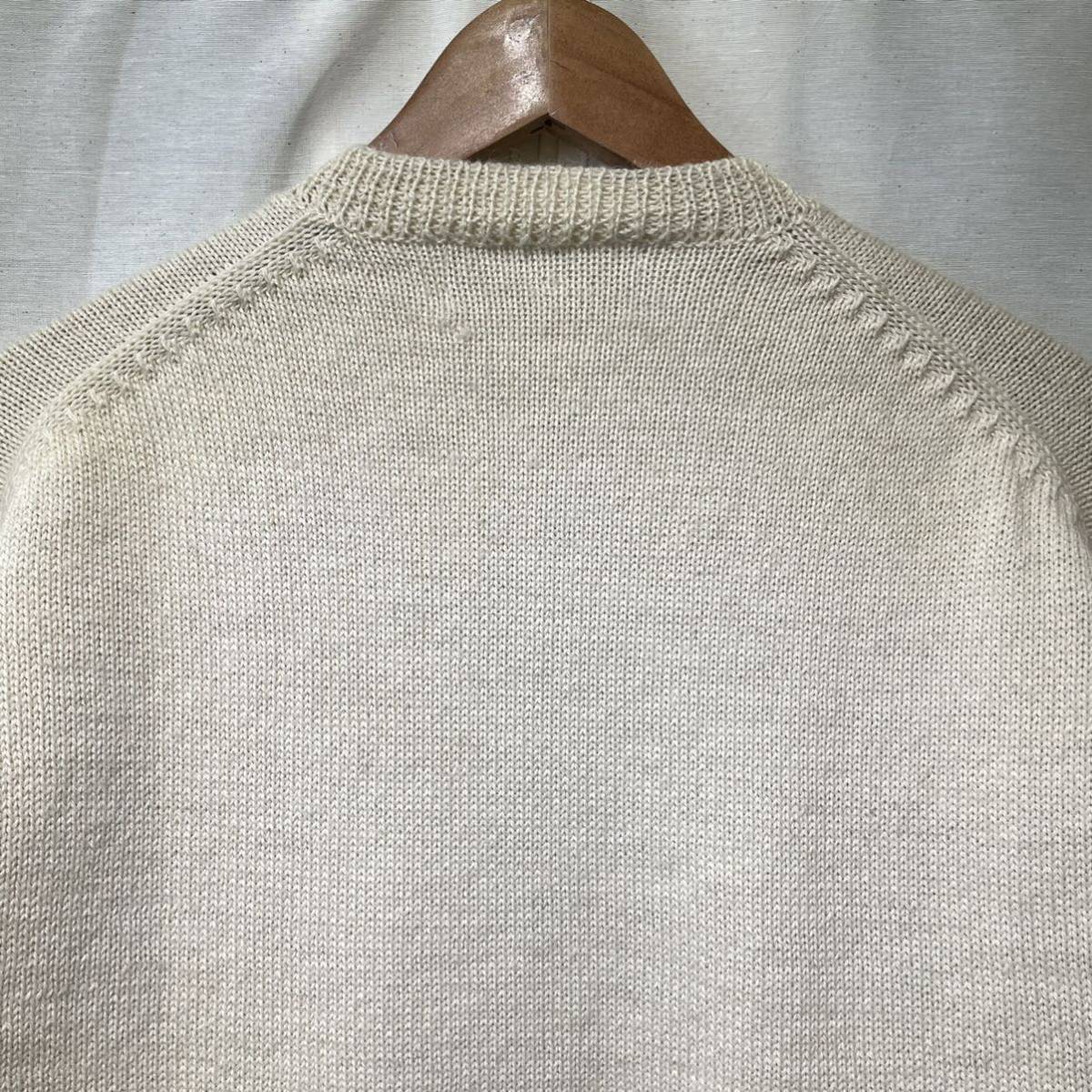 希少】80s COMME des GARCONS HOMME 丸首 ウール ニットジャケット 90s