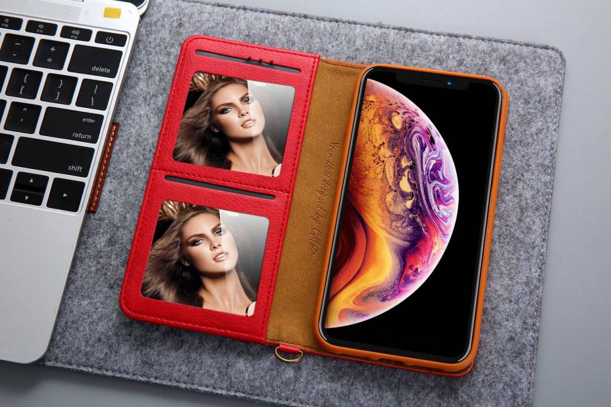 iphone XS レザーケース アイフォン x ケース iphone x/xs 手帳型 カード収納 3_画像5