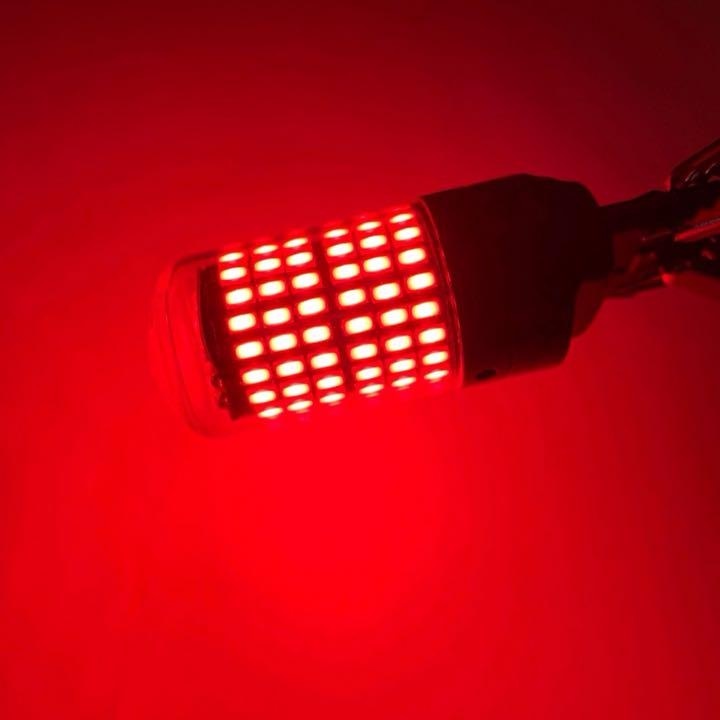 T20 LED ダブル球 144連 超爆光 ブレーキランプ テールランプ レッド2個セット_画像6