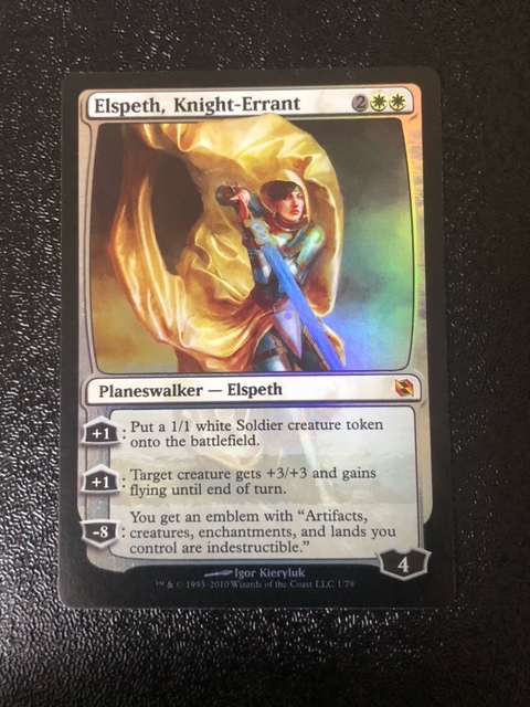 遍歴の騎士、エルズペス FOIL【MTG】EvT 英語EN Elspeth, Knight-Errant デュエルデッキ:エルズペスvsテゼレット フォイル_画像1