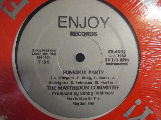 The Masterdon Committee ： Funkbox Party 12'' // Enjoy !/ Old School オールドスクール/ ブレイクダンス/ Funk Box/ 落札5点で送料無料_画像3