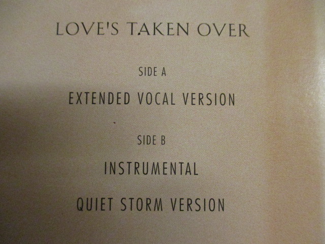 Chante Moore ： Love's Taken Over 12'' // Quiet Storm Ver. / 落札5点で送料無料_画像3