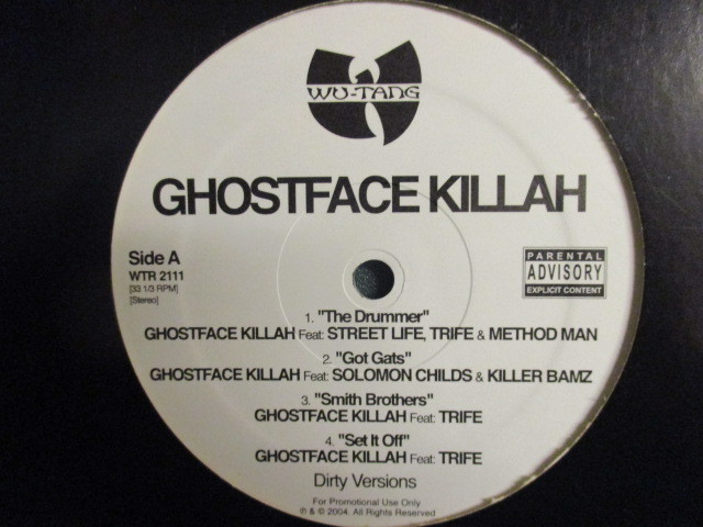 Ghostface Killah ： The Druumer / Got Gats / Smith Brothers / Set It Off 12'' // Wu-Tang Clan WuTangClan Wu Tang Clan / Method Man_画像1