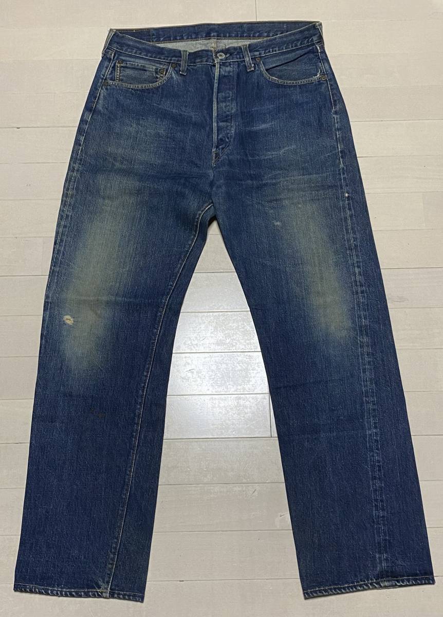 ビンテージ 70年代 LEVIS リーバイス 501 66 前期 Big E 足長R デニムパンツ 実寸 85㎝