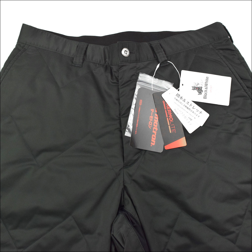 新品3.2万+税 Black&White ブラック&ホワイト 秋冬 中綿 スラックス