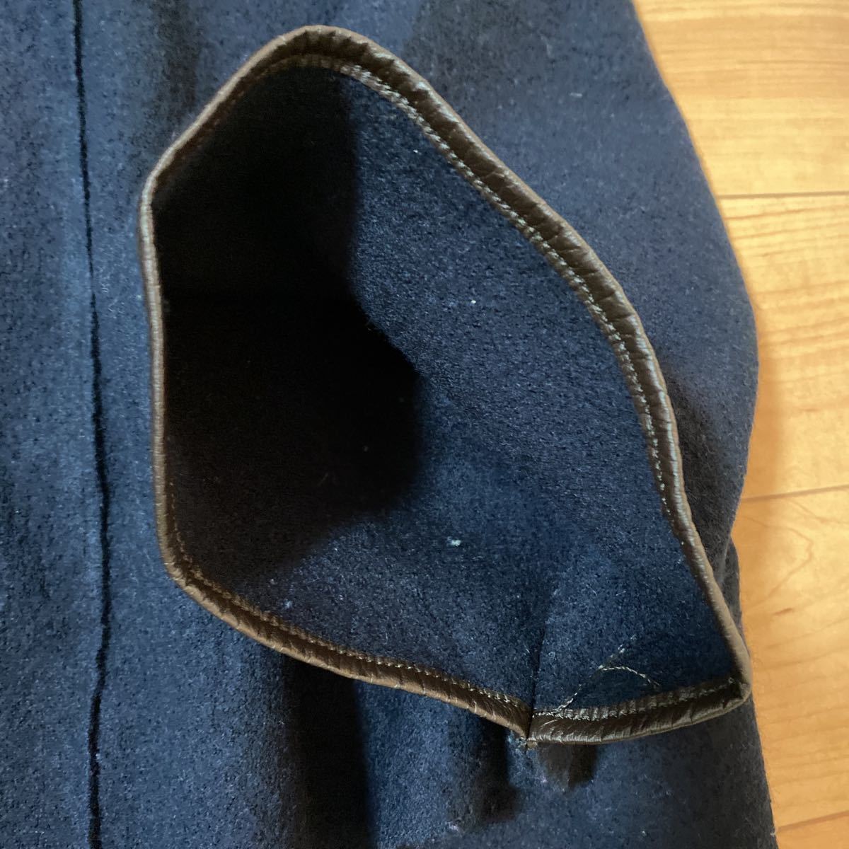 MACPHEE McAfee котороткое пальто пончо шерсть 100% темно-синий 
