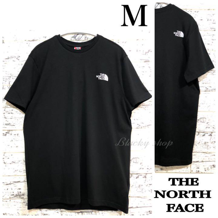 【未使用】ノースフェイス Tシャツ ワンポイント ハーフドーム ロゴ 黒 M