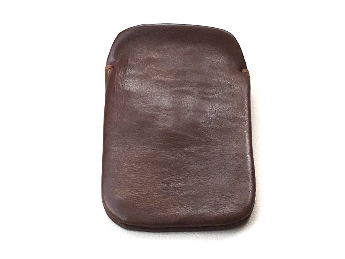 [ leather . feeling .]iPhone14 Plus / 14 pro max chocolate color original leather case in case ( light brown color suede )