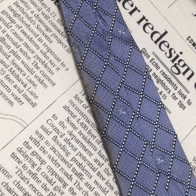 好きに シルク100% イタリア製 ネクタイ 微光沢 Burberry バーバリー