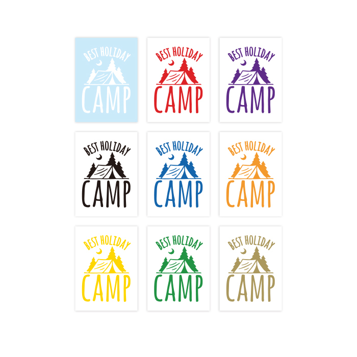 【キャンプステッカー】キャンプは最高の休日！ BESTHOLIDAY CAMP_画像4