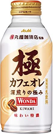 最安【即決・送料無料】アサヒ飲料 ワンダ 極 特濃 カフェオレ ボトル缶 370g×24本_画像1