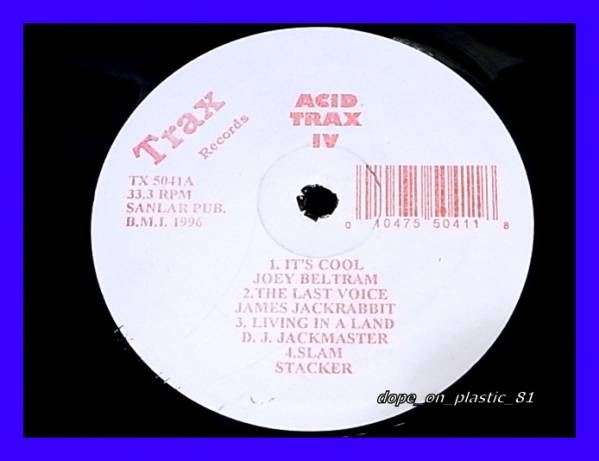 V.A. / Acid Trax IV/Joey Beltram/Phuture/Johney Fiasco/US Original/5 пункт и больше бесплатная доставка,10 пункт и больше .10% скидка!!!/LP