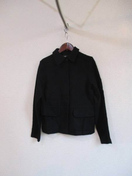 INDIVI黒ウールジャケット(USED）112116_画像1