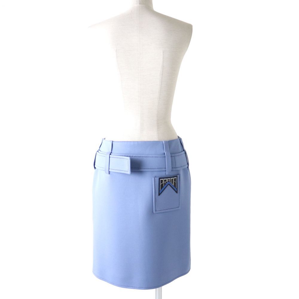 新品入荷 新品未使用 PRADA プラダ 巻きスカート フリル ブラウン 茶色 ...