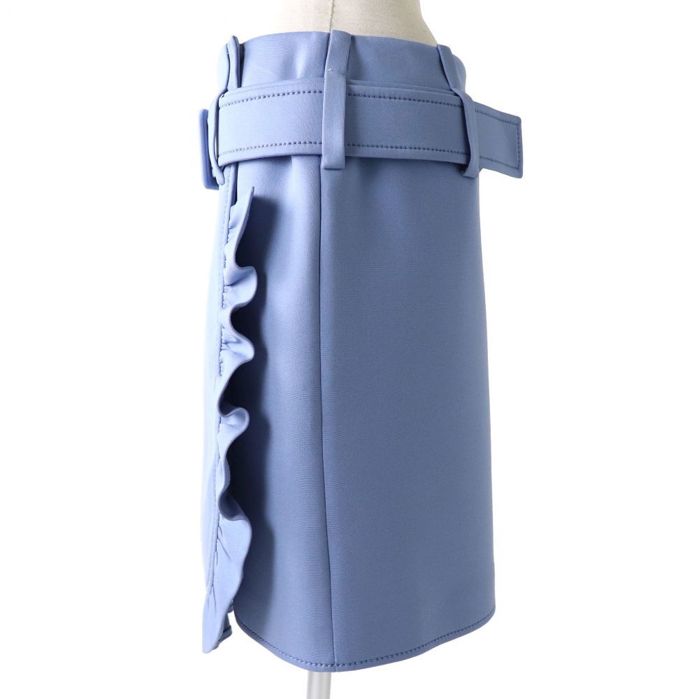 新品入荷 新品未使用 PRADA プラダ 巻きスカート フリル ブラウン 茶色 ...