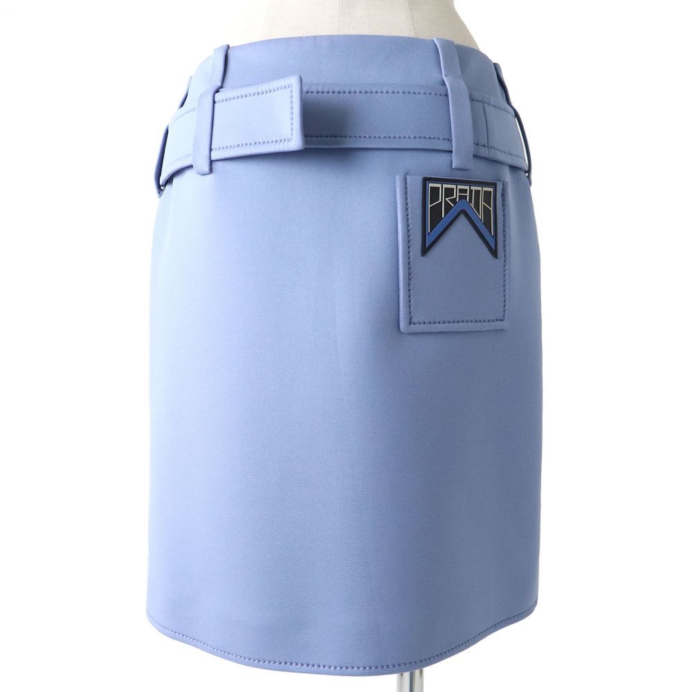 新品入荷 新品未使用 PRADA プラダ 巻きスカート フリル ブラウン 茶色 ...