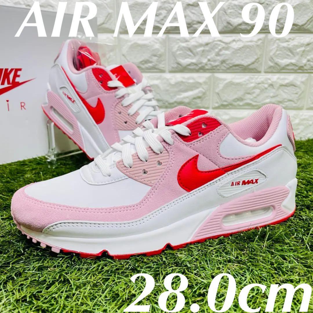 ナイキ エアマックス90 バレンタイン デー Nike Airmax 90 スニーカー 白 ホワイト ピンク かわいい おしゃれ 28 0cm 28 0cm 売買されたオークション情報 Yahooの商品情報をアーカイブ公開 オークファン Aucfan Com