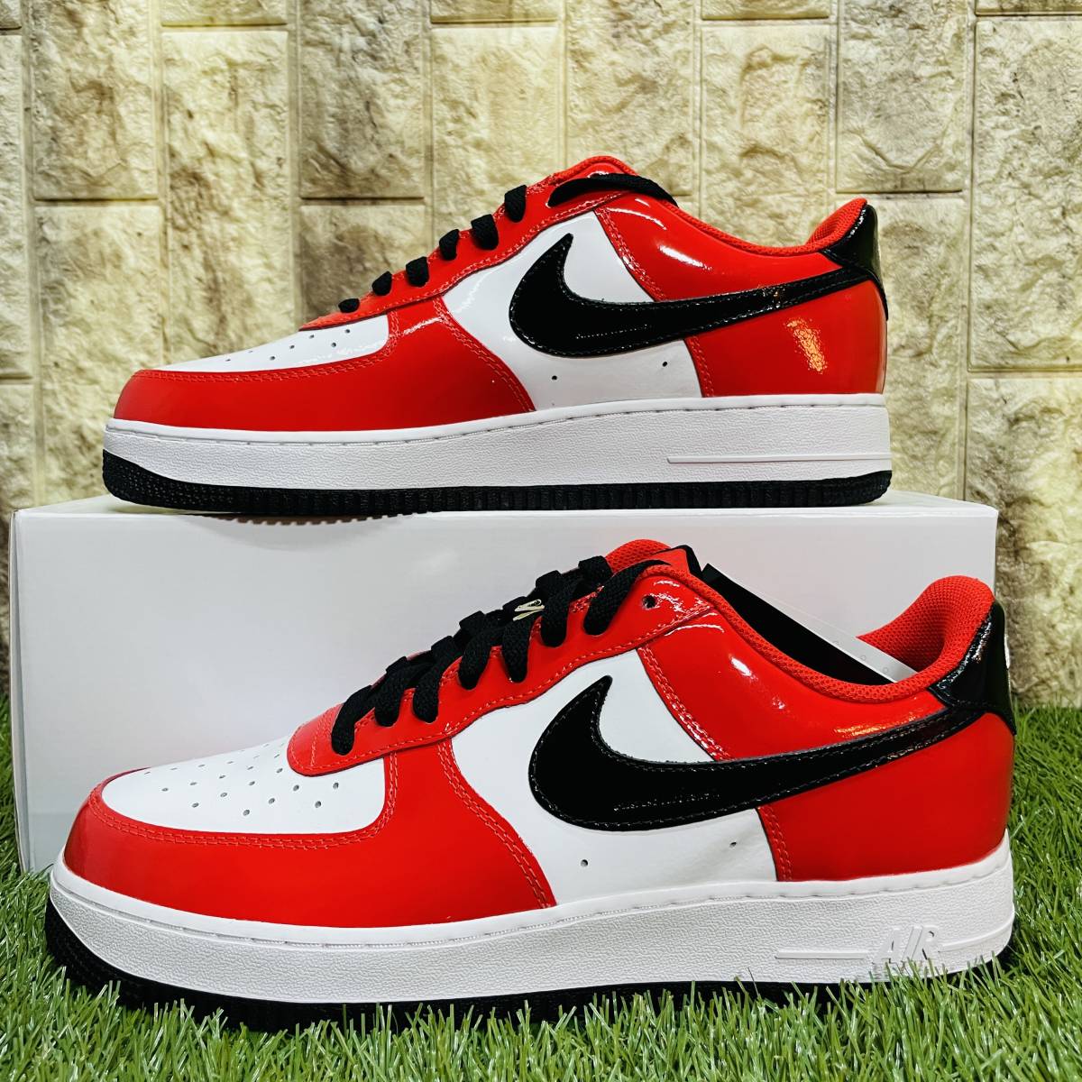 ナイキ NIKE 白色 ホワイト 赤 レッド エアフォース '07 'WHITE RED' スニーカー レディース kirimaja