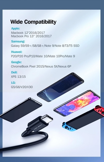 4 USB type-C to type-C PD ケーブル 60W 3A 0.3m, QC4.0 Thinkpad, Samsung Note 20 Ultra, Xiaomi 10x K30 9, Redmi Note 8 Pro　静2動_画像5
