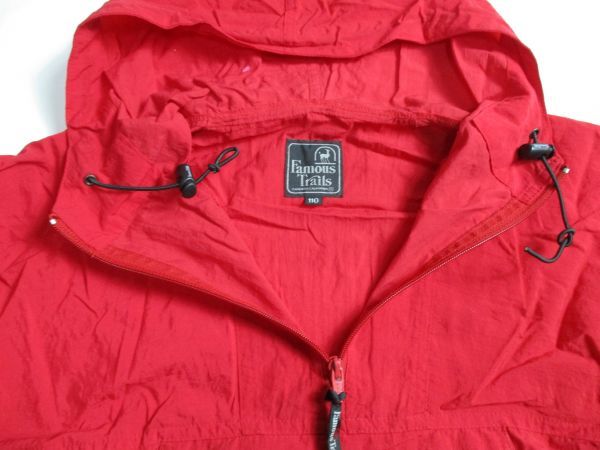 BD322[Famous Trails*fei trout Trail ] front with pocket breaker jacket man woman . red 110