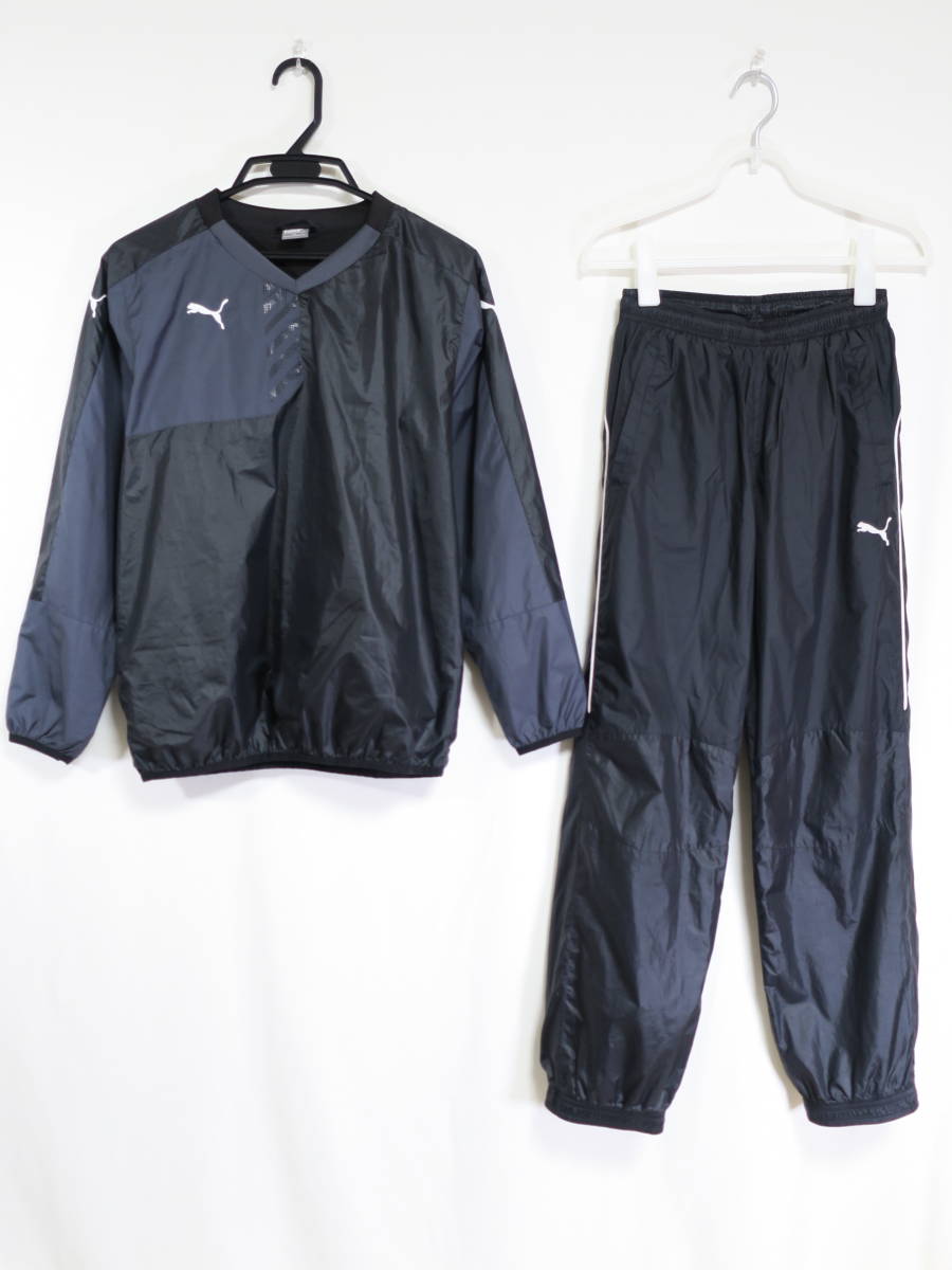 プーマ PUMA 防寒 裏起毛 ピステ トレーニング ウェア セットアップ 上下 ジュニア 150cmと160cm サッカー ジャージ 子供 ウォーマー_画像1