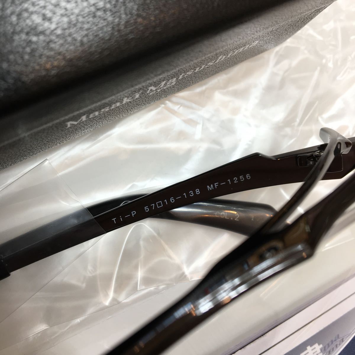 Masaki Matsushima マサキマツシマ メガネフレーム 高品質 日本製 MF-1256 カラー2 ガンメタル/シルバー メガネ 眼鏡 MF MF- 1256_画像2