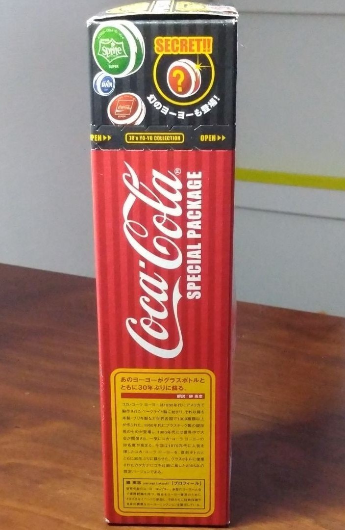新品未開封 箱入 コカ・コーラ 70'sヨーヨー復刻デザインボトル 新品未開封 箱入 コカ・コーラ 70'sヨーヨー復刻デザインボトル