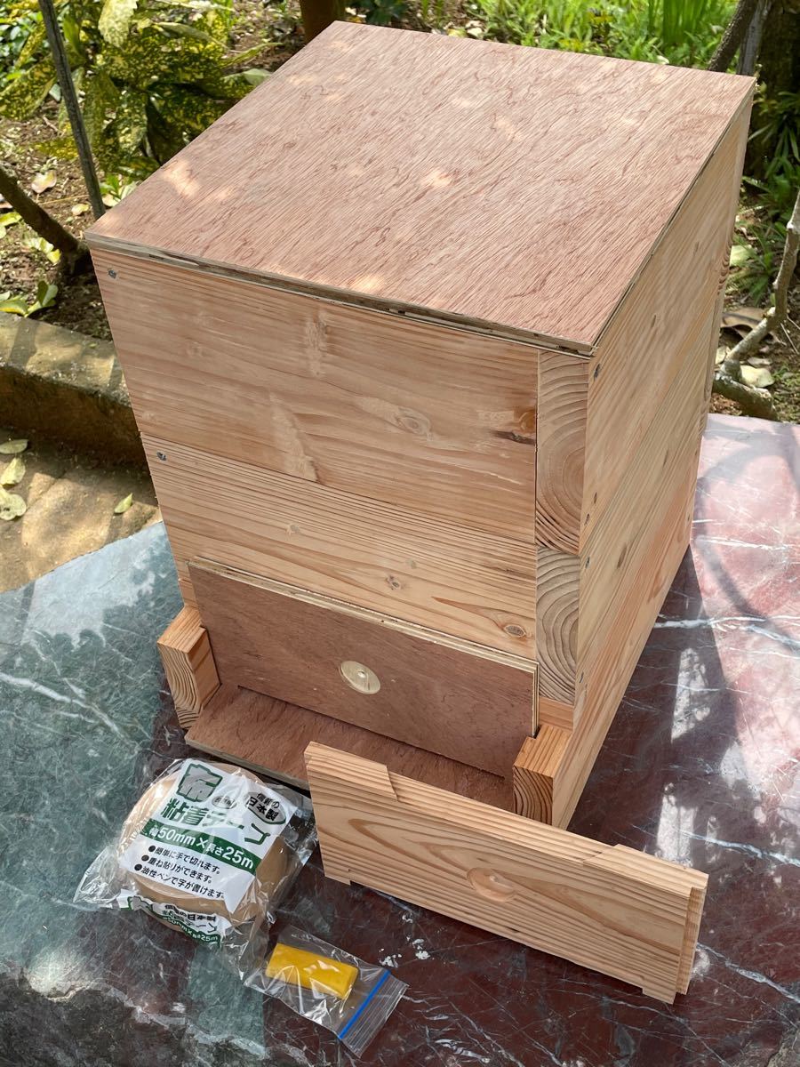 日本蜜蜂重箱式巣箱ハニーズハウスセット！送料無料！