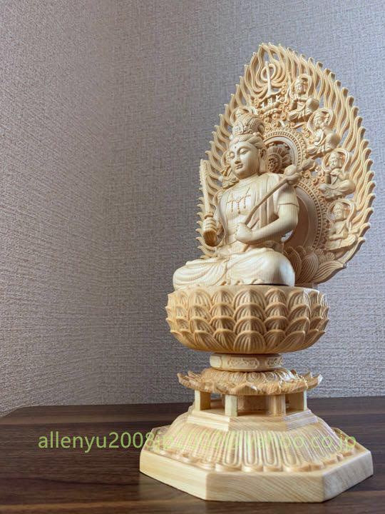 虚空蔵菩薩極上彫木彫仏像仏教美術精密細工十二支守り本尊開運厄除細工