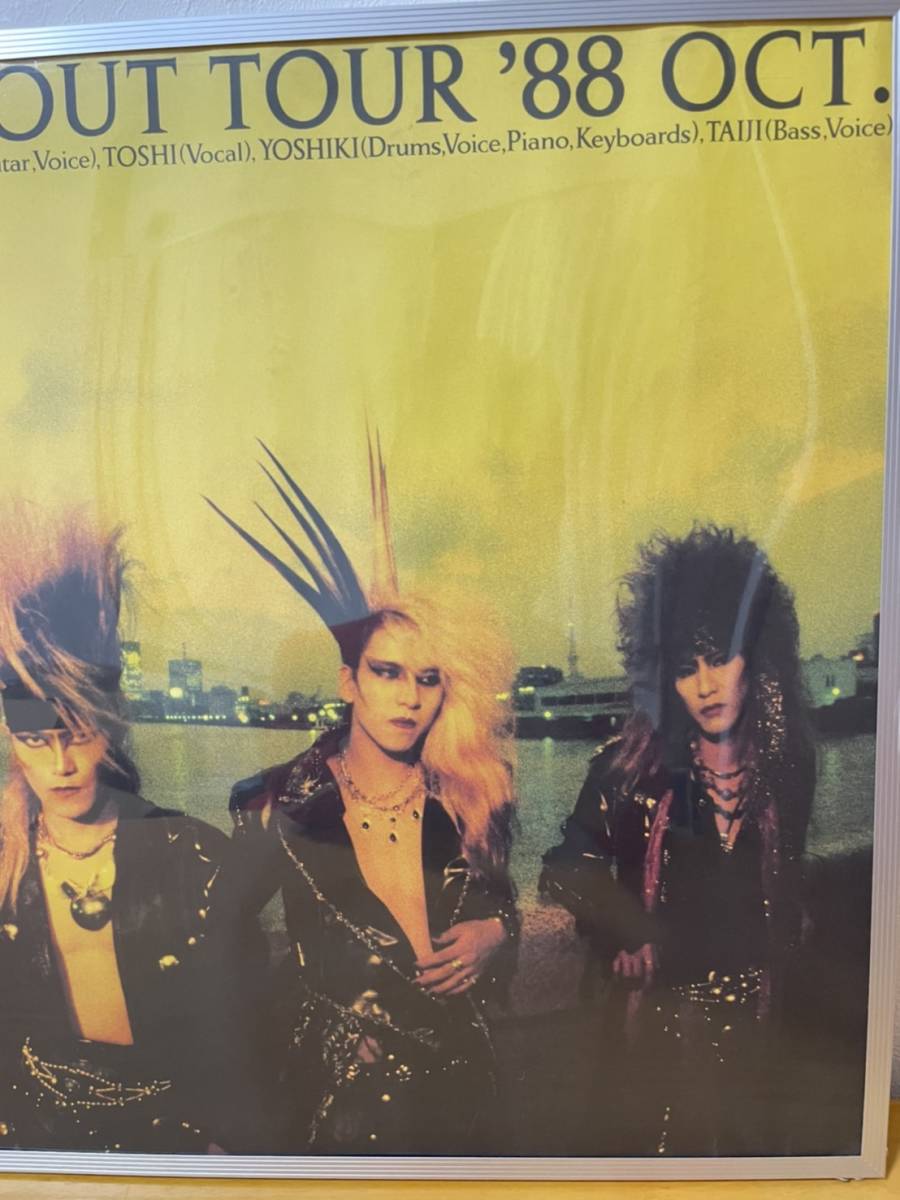 ⚪X JAPAN BURN OUT TOUR ´88 OCT.ツアー ポスター-