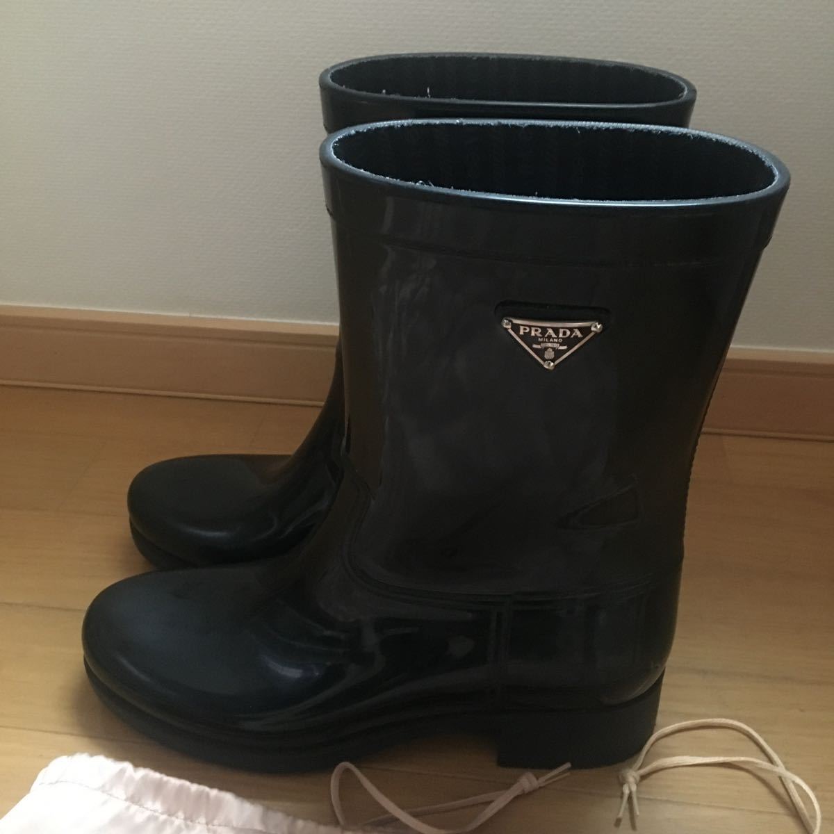 プラダ PRADA レインブーツ 長靴 黒 www.nickstellino.com