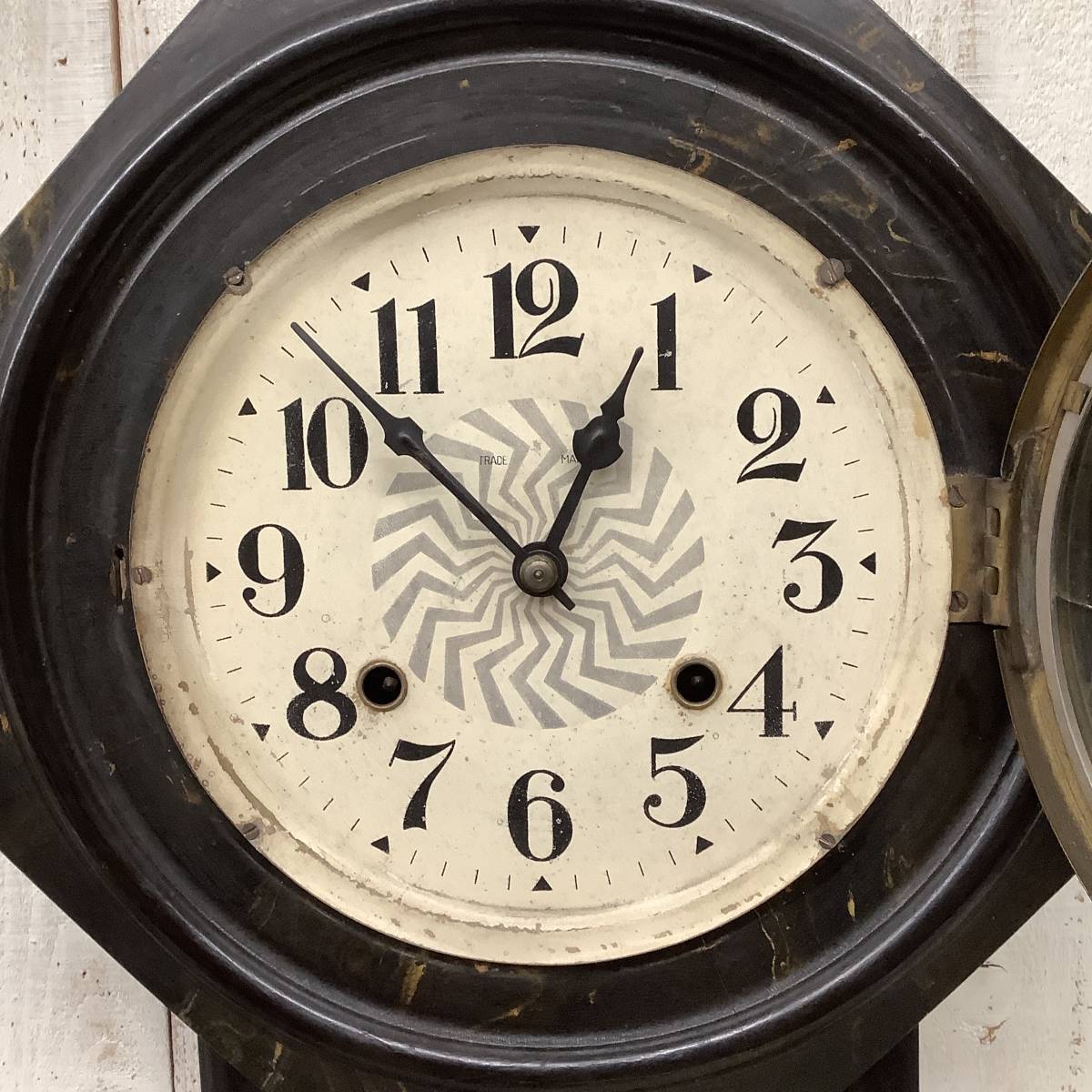 昭和レトロ 当時物 TACHIMOTO CLOCK 掛け時計 EIGHT DAY STANDERD