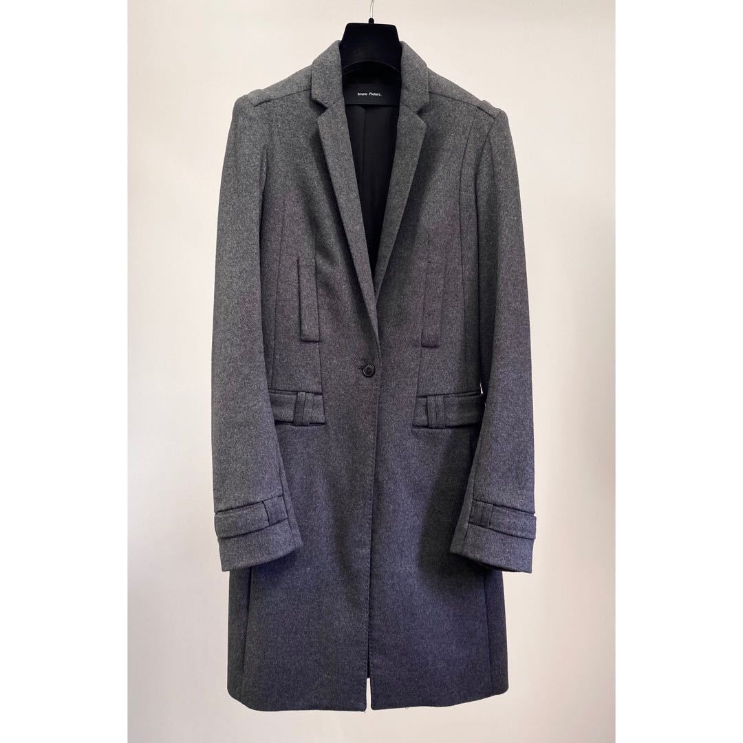 bruno pieters AW2007 WOOL COAT col.CHARCOAL GREY size.36_画像1