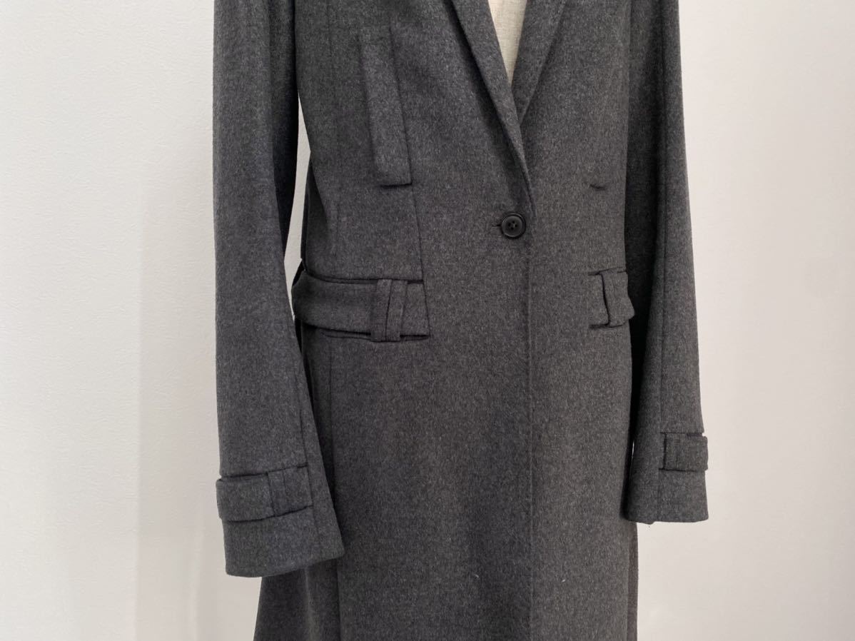 bruno pieters AW2007 WOOL COAT col.CHARCOAL GREY size.36_画像4