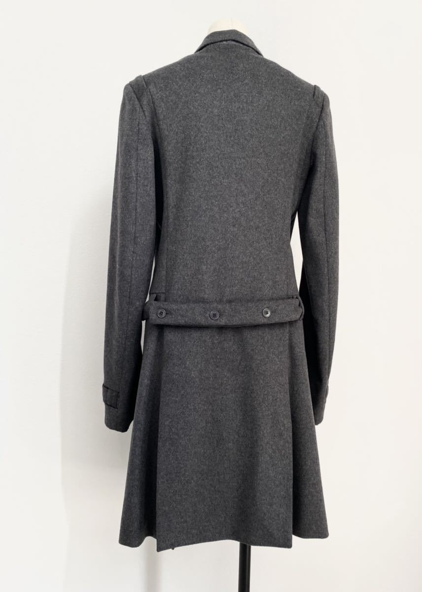 bruno pieters AW2007 WOOL COAT col.CHARCOAL GREY size.36_画像6