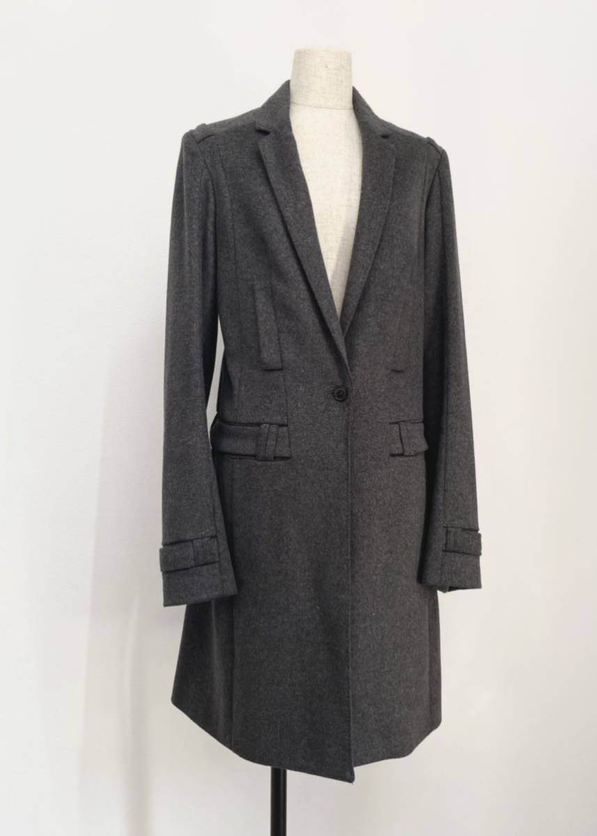bruno pieters AW2007 WOOL COAT col.CHARCOAL GREY size.36_画像3
