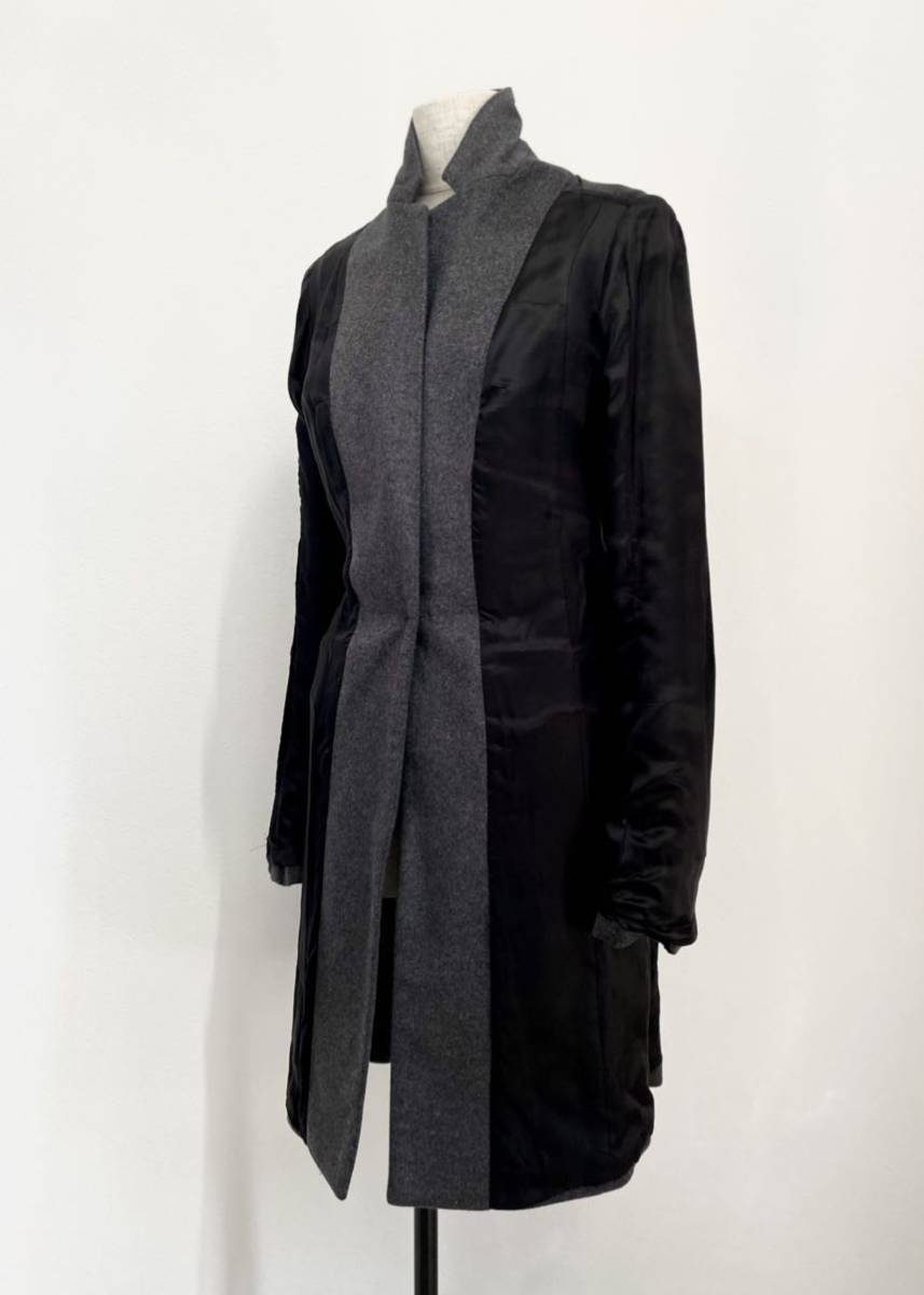 bruno pieters AW2007 WOOL COAT col.CHARCOAL GREY size.36_画像7